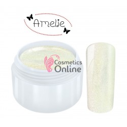 Gel UV Amelie color Mermaid Glimmer White 5 gr  + 1 Cutie cu paiete Holografice Cadou